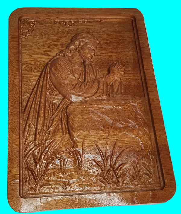 Garden of Gethsemane 3D Carving in Tigerwood - Large