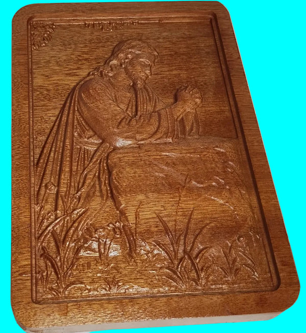 Garden of Gethsemane 3D Carving in  Tigerwood - Large