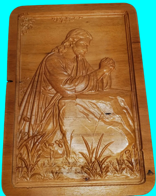 Garden of Gethsemane 3D Carving in Tigerwood - Medium