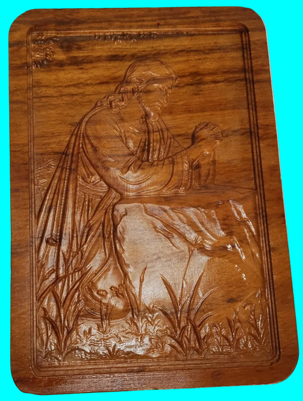 Garden of Gethsemane Carving Tigerwood - small
