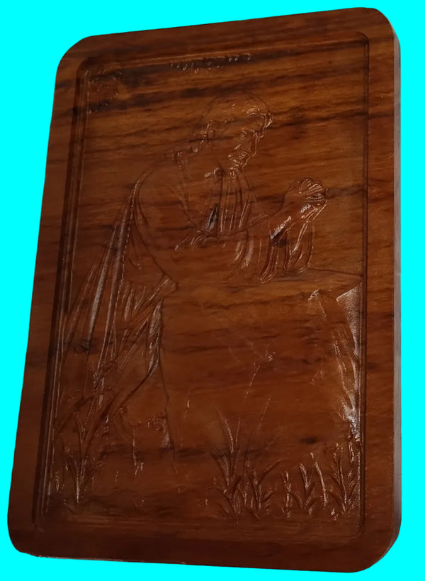 Garden of Gethsemane 3D Carving in Tigerwood