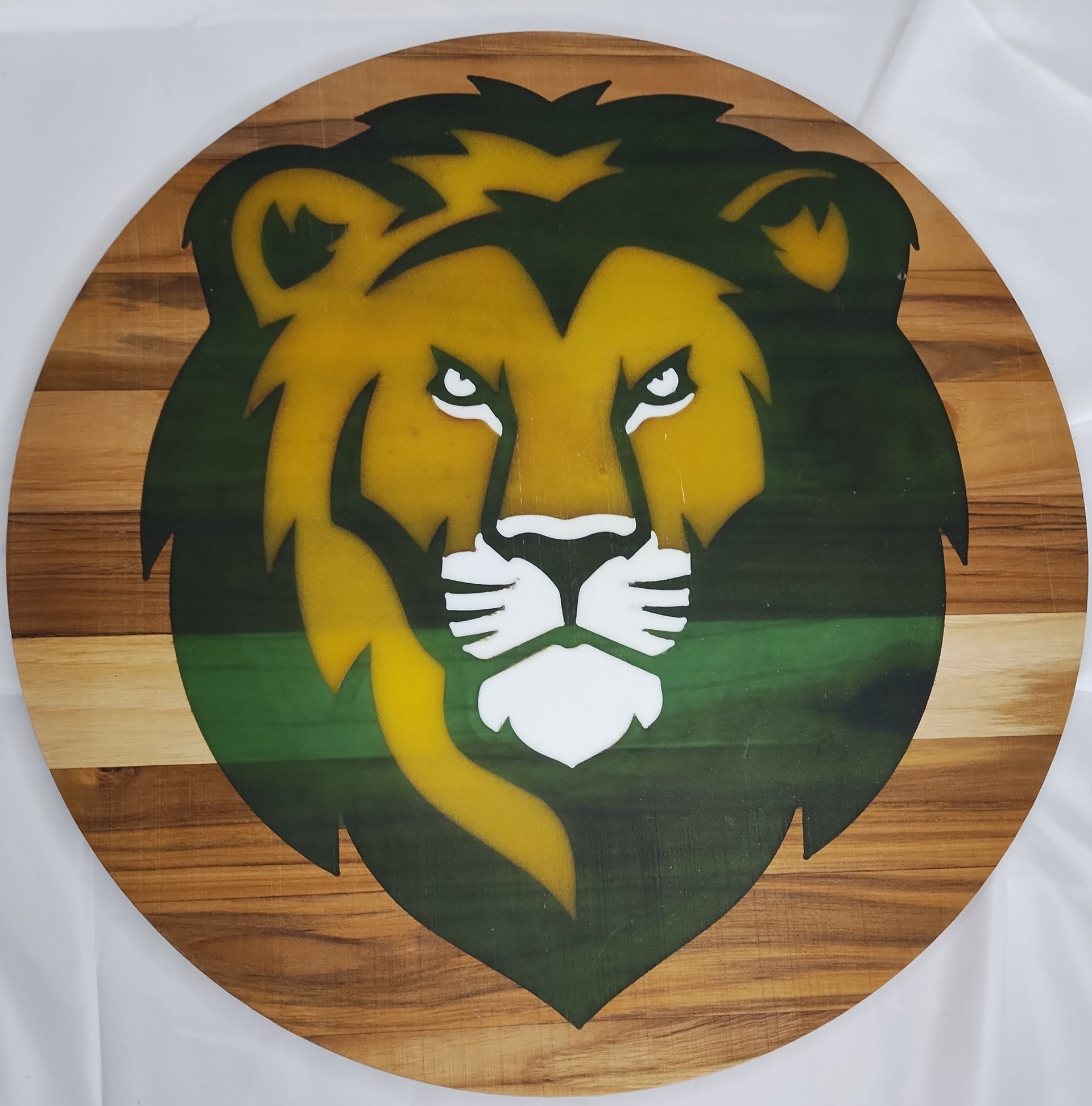 SLU Lion 3 Color Epoxy Inlay