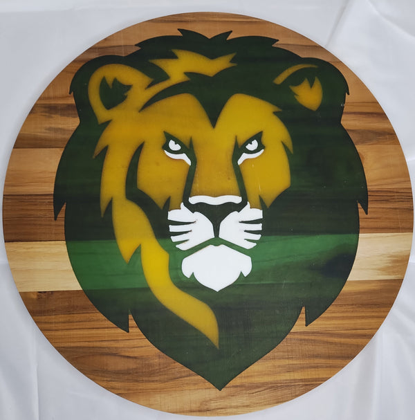SLU Lion 3 Color Epoxy Inlay